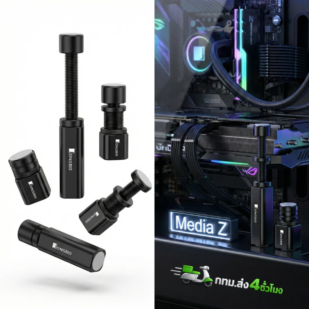 ส่งทันที Jonsbo แท่น ที่ค้ำการ์ดจอ อลูมิเนียมอัลลอยด์ Magnet itx ATX Micro Media Z VC 20 mini