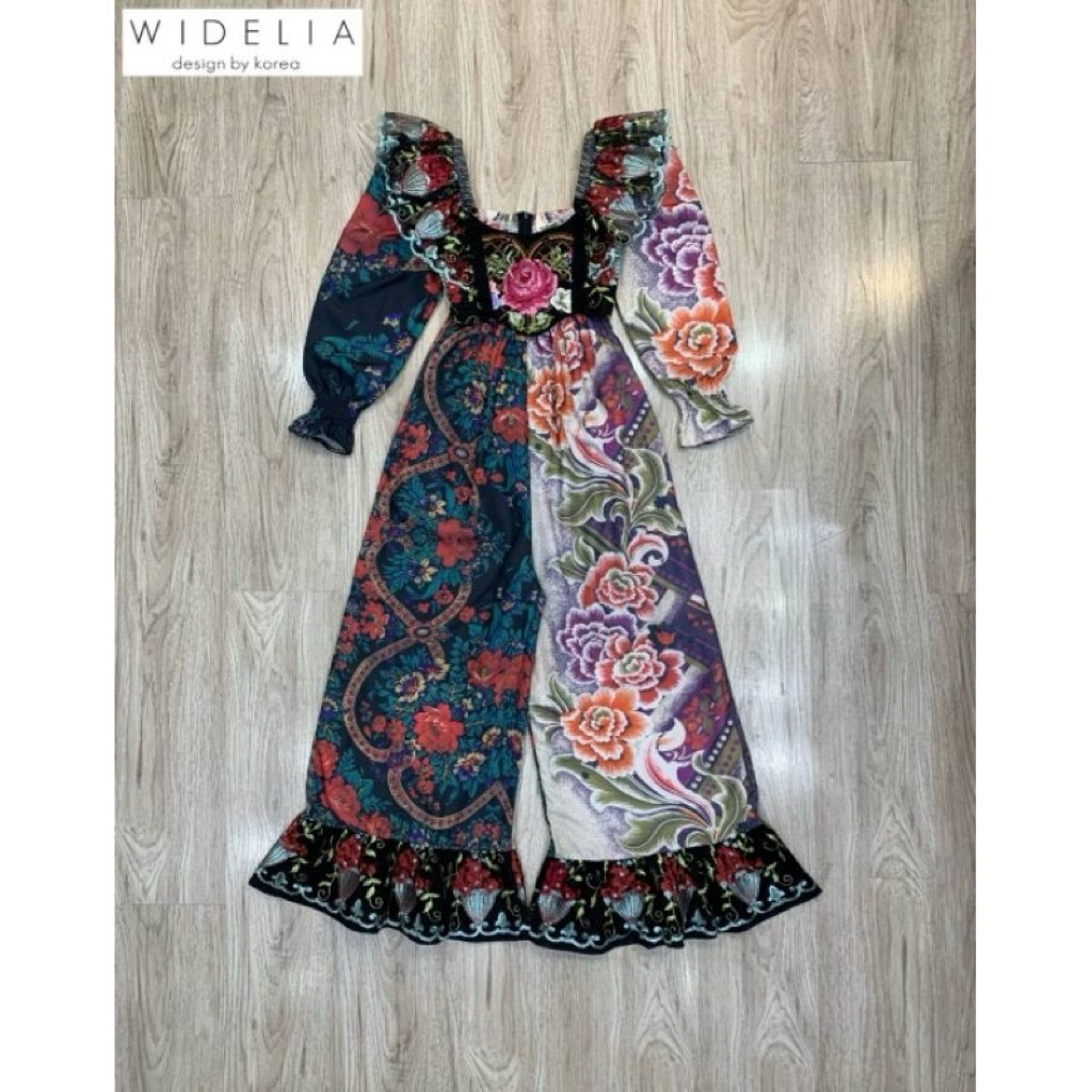 ✨สินค้าใหม่✨ จั๊มสูทวินเทจงานป้าย Wideria@real Size L