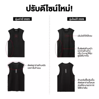 Yuedpao Sportswear - Ultra Flow Sleeveless Sports 2025+2026 (Set Soft Base) เสื้อออกกำลังกายแขนกุด เสื้อกีฬา (10 สี)