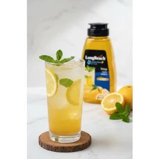 เลือกรสชาติได้-ลองบีชไซรัปขวดบีบไม่มีแคลอรี่ไซรัปหญ้าหวาน ( 275 ml.) LongBeach Zero Calories Syrup