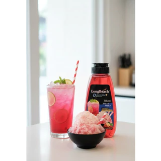 เลือกรสชาติได้-ลองบีชไซรัปขวดบีบไม่มีแคลอรี่ไซรัปหญ้าหวาน ( 275 ml.) LongBeach Zero Calories Syrup