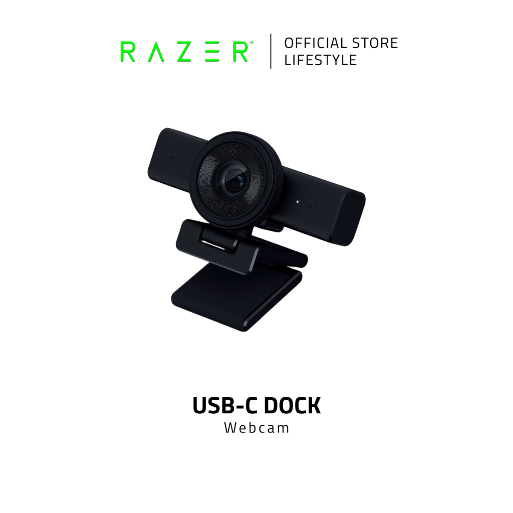 Razer Kiyo V2 - 4K 30 FPS Webcam for Content Creation and Streaming - Black Edition กล้องเว็บแคม