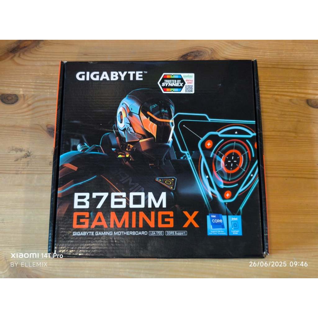 GIGABYTE B760M GAMING X (DDR5)(LGA 1700)(MICRO-ATX) เมนบอร์ดมือสอง ครบกล่อง ใช้งานปกติ ประกันศูนย์ไท