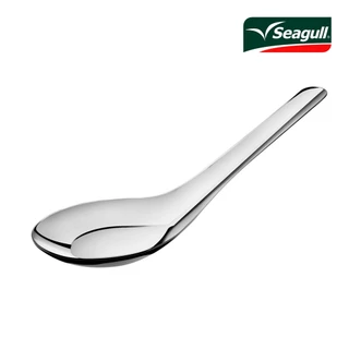[1แถม1] 12 คัน Seagull ช้อนจีนใหญ่ ซีกัล (1แพ็ค/6 คัน) รุ่นมาตรฐาน สำหรับทานซุป ก๋วยเตี๋ยว