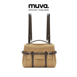 MUVA กระเป๋าหนัง หนังกลับ กระเป๋าเป้ กระเป๋าสะพาย กระเป๋าสะพายหลัง รุ่น VERONA SUEDE BACKPACK-MU1105