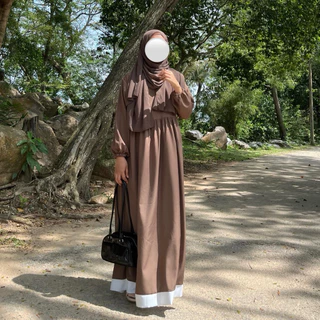 Elegant เดรสยาวสไตล์ญีปุ่น Rinka collection สีพื้น ดีไซน์คลาสสิก