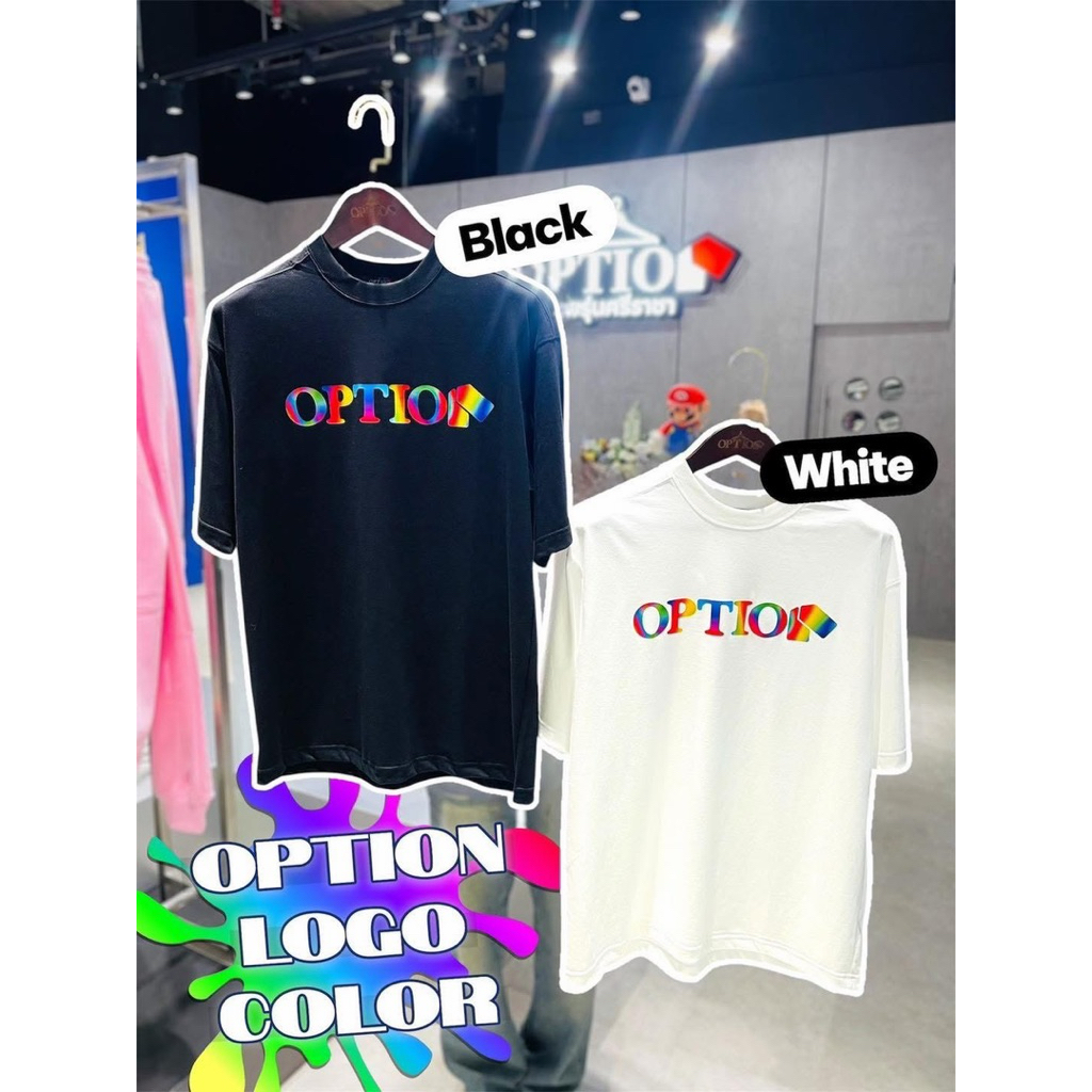 เสื้อยืด Option Logo Color #Newcollection