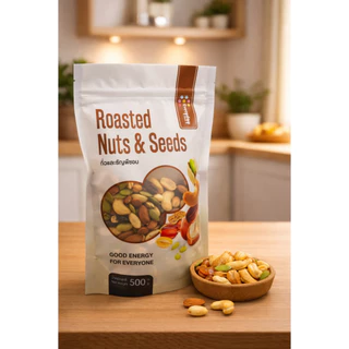 ธัญพืชรวมอบ 500 กรัม ธัญพืชอบ ไร้เกลือ ไร้น้ำมัน ตรา เอเวอรี่เดย์ฟู้ด | (Trail Mix)