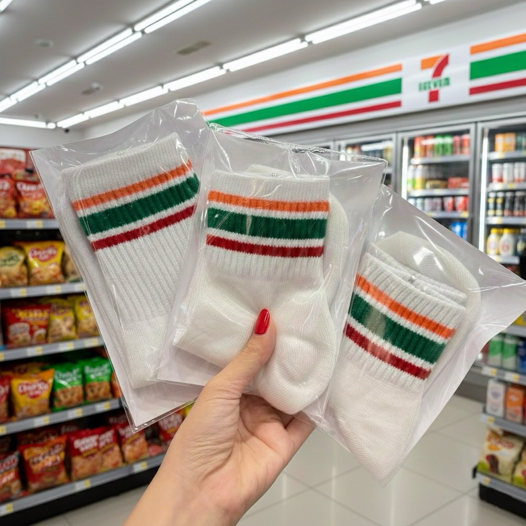 ส่งทันที!! ถุงเท้าเซเว่น