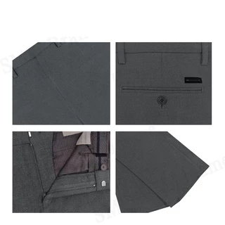 Arrow กางเกงสแล็คผู้ชาย ขายาว ทำงาน รุ่น Easy Move Slim Fit (Dark Grey) Code: MEBS706S2BSDG