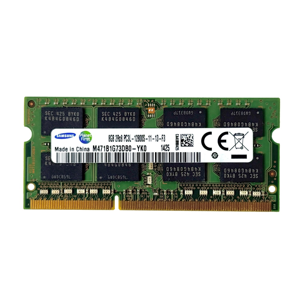 RAM Notebook Samsung 8GB DDR3L บัส 1600 (PC3L-12800S) 1.35V 2Rx8 แรมโน้ตบุ๊ค มือสอง แท้ 100% ประกัน 