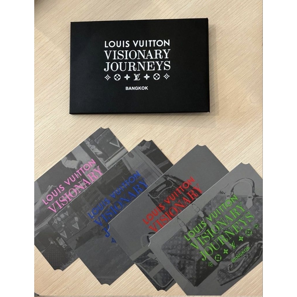 LV Louis Vuitton Visionary Journeys Bangkok Postcard set
