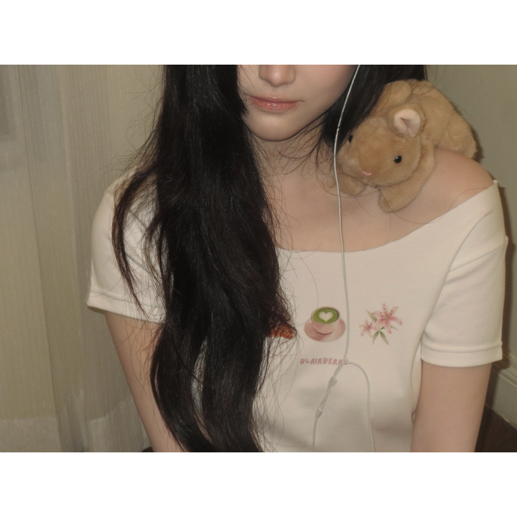 blairberry | babytee matcha & off-shoulder