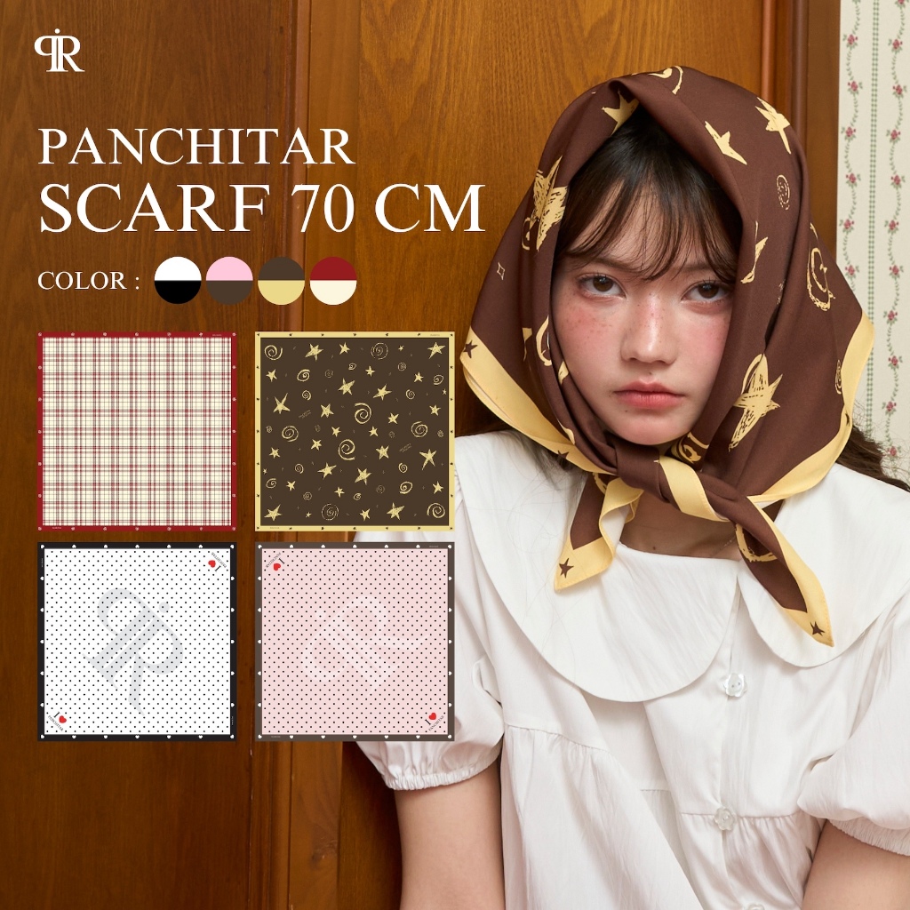 Panchitar Scarf 70 cm - ผ้าพันคอ ผ้าโพกหัว ผ้าอเนกประสงค์