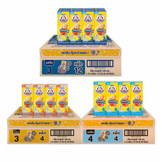 🚀ส่งฟรี!!(นมกล่อง) นมตราหมี ยูเอชที สูตร 3 พรีไบโอพลัส ดีเอช…