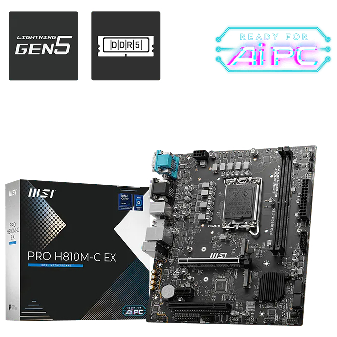 MAINBOARD (เมนบอร์ด) MSI PRO H810M-C EX