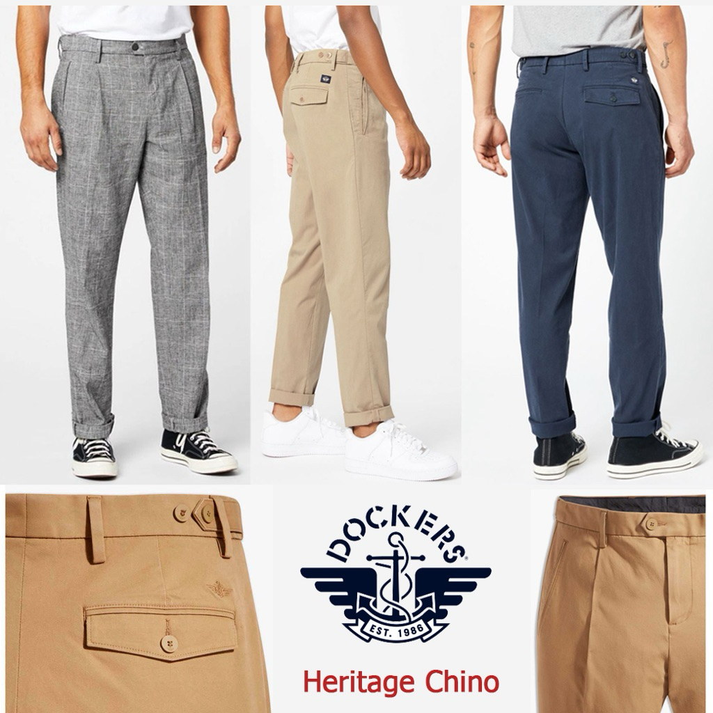 กางเกงขายาว Dockers Heritage Chino Pants Tapered Fit