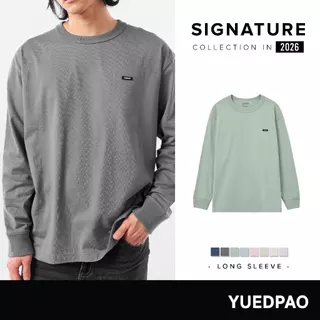 Yuedpao Signature Long sleeve 2026 ผ้าหนาทรงสวย ยับยากไม่ต้องรีด เสื้อยืดเปล่า แขนยาว 9 สี