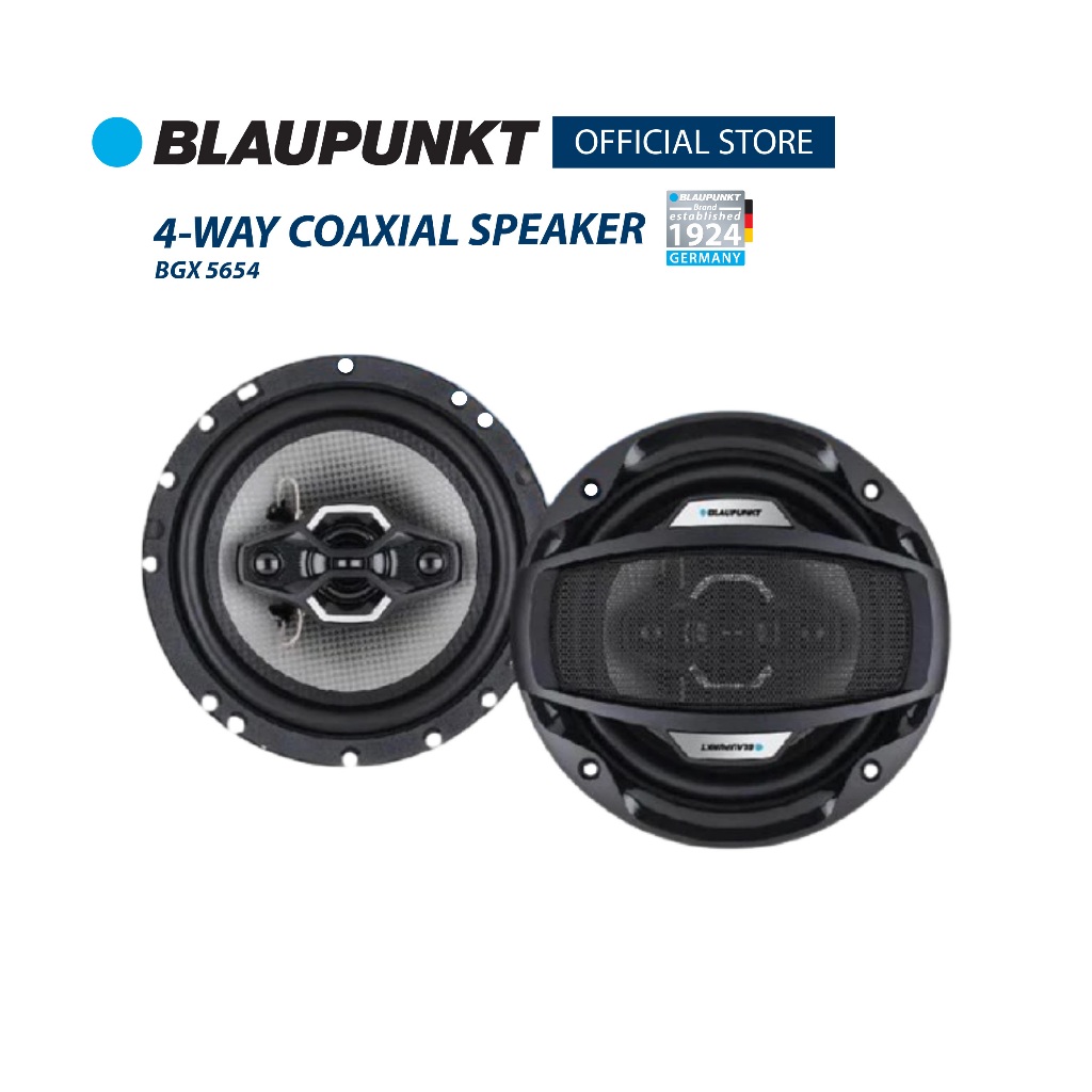 BLAUPUNKT ลำโพงรถยนต์ ระบบเสียง 4 ทาง 6.5 นิ้ว Coaxial Speaker รุ่น BGX 5654