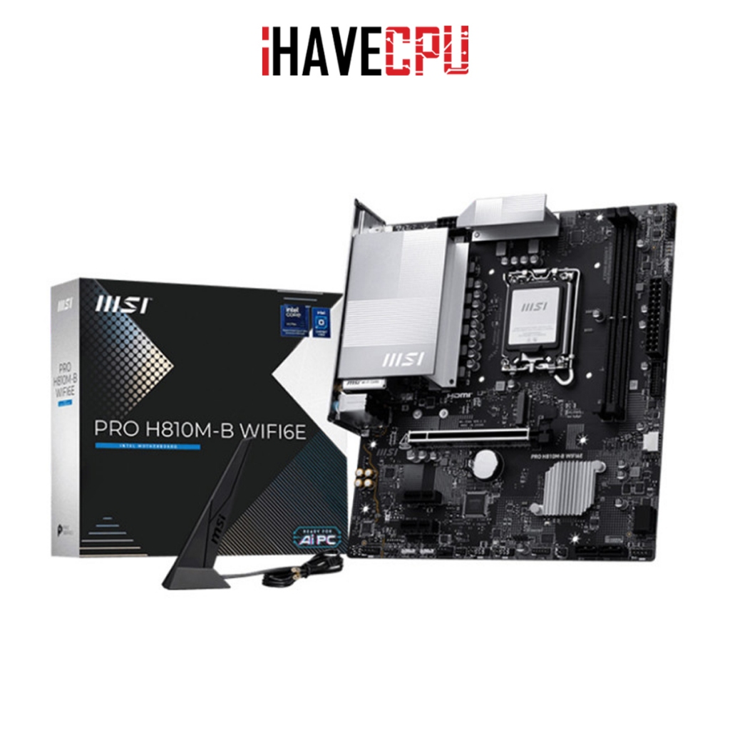 เมนบอร์ด (mainboard) iHAVECPU (1851) MSI PRO H810M-B WIFI6E