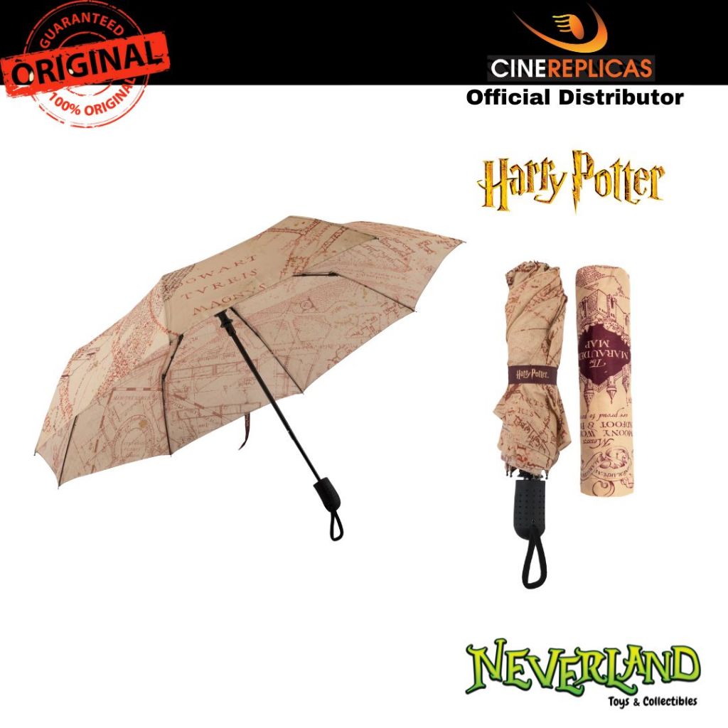 (Cinereplicas ) Harry Potter Marauder's Map Umbrella Wizarding World