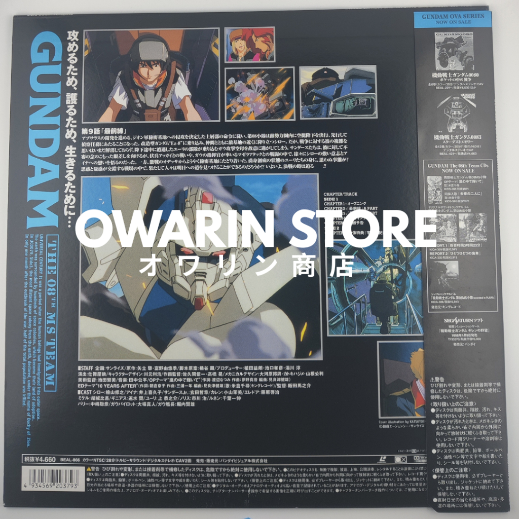 LaserDisc Mobile Suit Gundam: The 08th MS Team vol.8  | GOODS