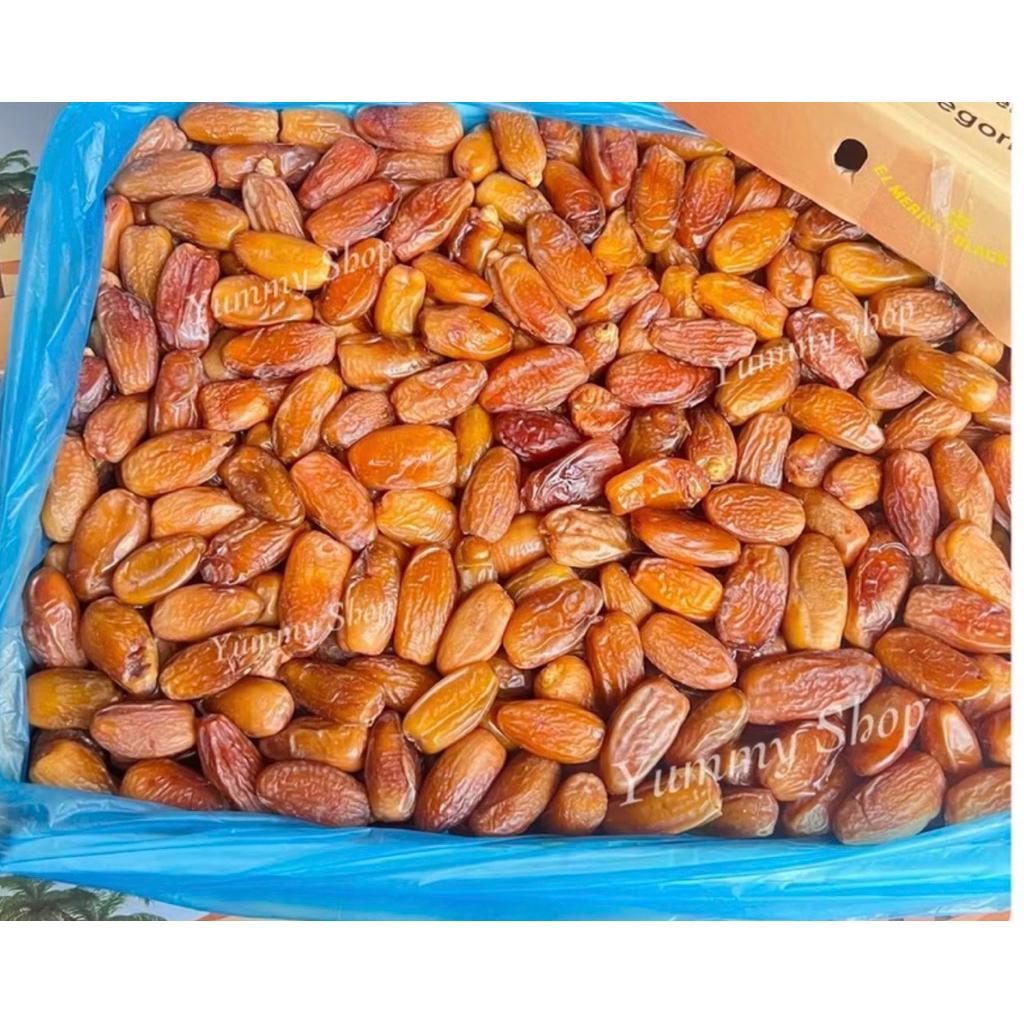 (ยกลัง) อินทผลัมเดทเรทนัวร์ไร้ก้านยกลัง EL-MERINA (5กิโลกรัม) หวานน้อย หอม สะอาด อร่อยย หมดอายุ 06/12/2027