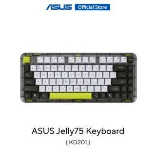 ASUS Jelly75 Keyboard KD201 คีย์บอร์ดไร้สาย ดีไซน์กะทัดรัด ลดเสียงและแรงสั่น (TH-EN)