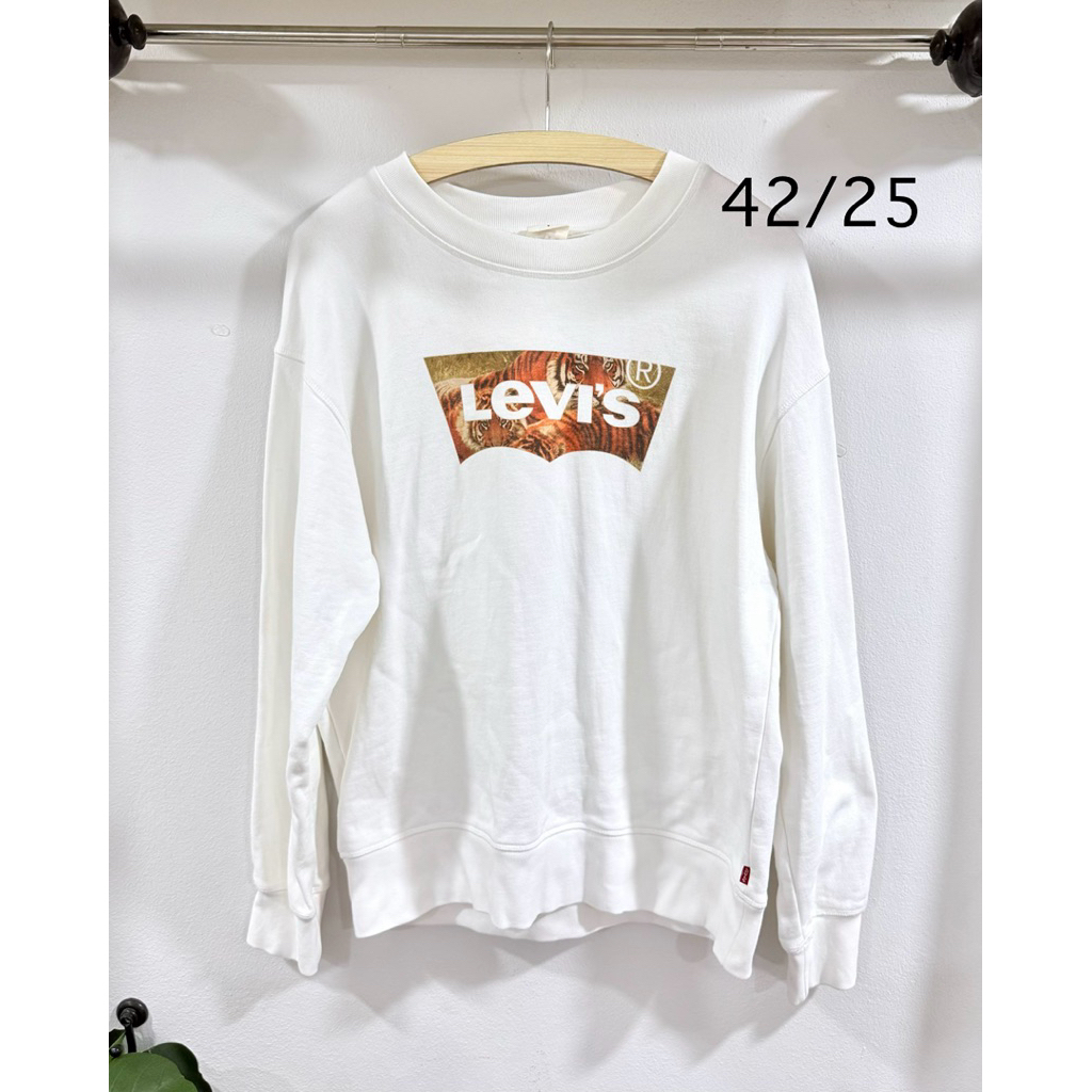 เสื้อแขนยาวLevi’s Sweatshirt Tiger โลโก้ใหญ่ งานแท้ อก42