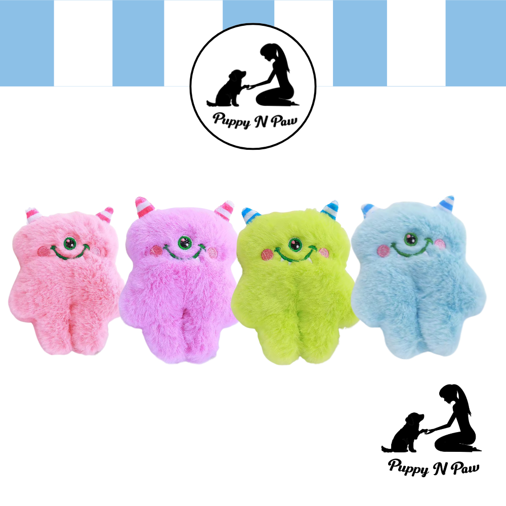 Puppy N Paw Mini Alien ของเล่นหมา สุนัข บีบมีเสียง สีพาสเทล ตุ๊กตาเอเลี่ยน