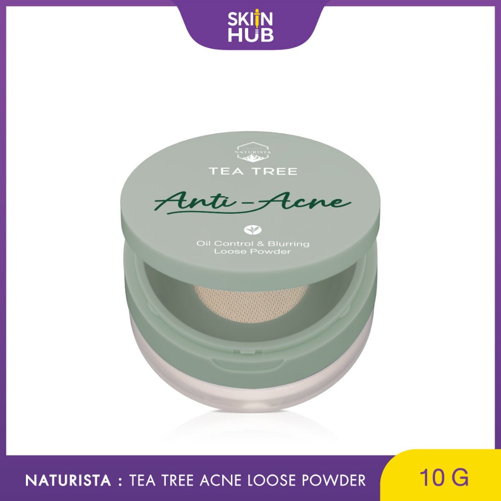 Naturista แป้งฝุ่น ฟิลเตอร์ คุมมัน สำหรับผิวเป็นสิวง่าย Tea Tree Oil Control & Blurring Loose Powder