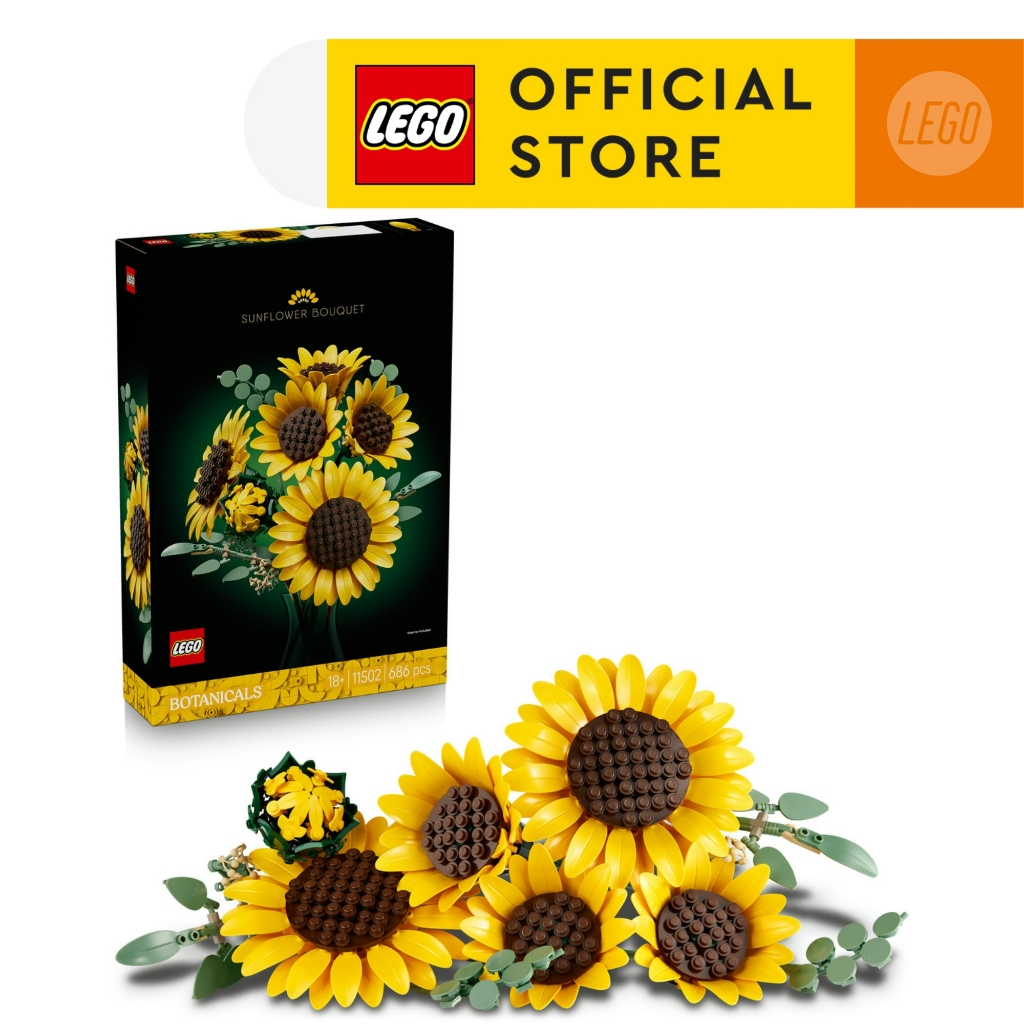 LEGO Botanicals 11502 Sunflower Bouquet (686 Pieces), Building Blocks, Kids Toy