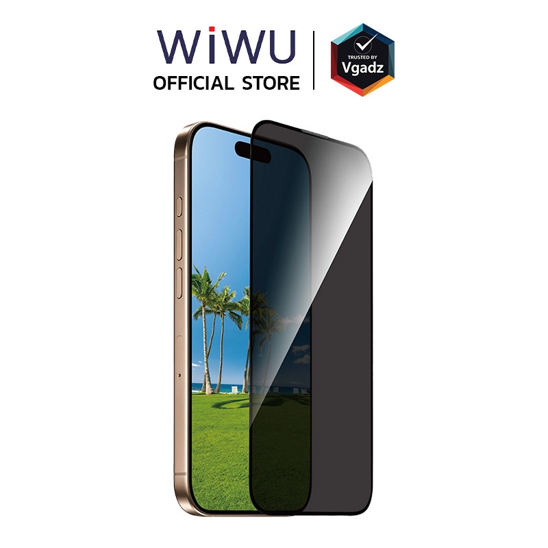 WiWU ฟิล์มกระจกสำหรับ iPhone 17 / 16 Pro / Air / 17 Pro / 17 Pro max รุ่น 2.5D iPrivacy Tempered Glass