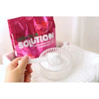 SOLUTION เซ็ต 5 ถุง | ผงซักฟอกซัลโฟเนี่ยน โซลูชั่น ผงซักผ้าสูตรเข้มข้น ซักได้ทั้งผ้าขาวและผ้าสี ผงขจัดคราบฝังลึก