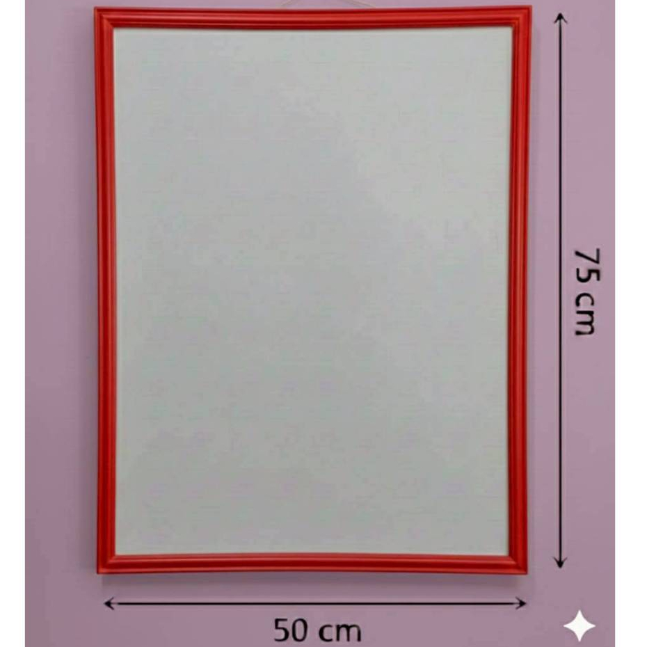 กรอบรูปสีเเดง75x50cm. กรอบรูป75x50cm. สีเเดง ทันสมัย กรอบรูปแขวนผนัง กรอบรูปสีพาสเทล กรอบรูปวินเทจ ก