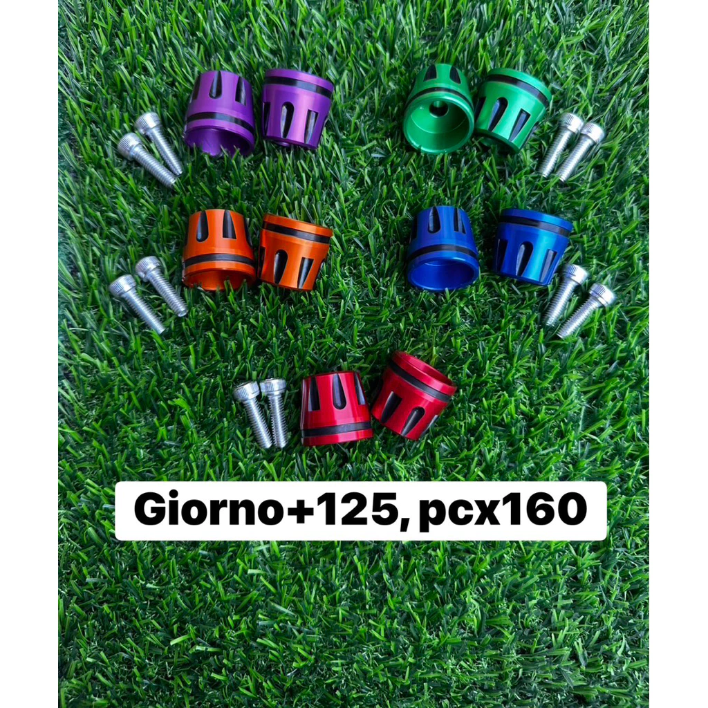 ปลายแฮนด์ทูโทน Giorno / Pcx160 มิเนียมแต่งสี พร้อมน็อตเลส thumbnail 3