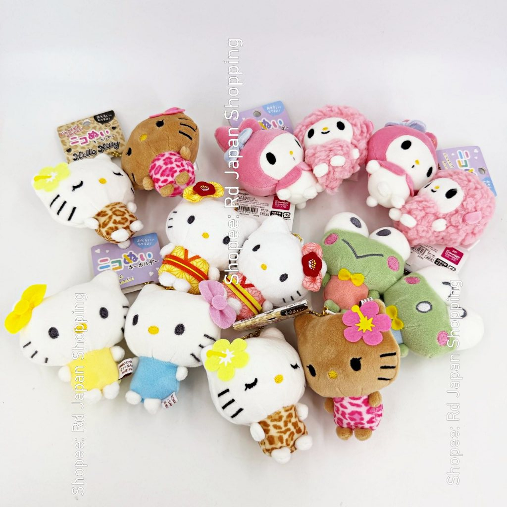 พร้อมส่งที่ไทย ของแท้ Sanrio พวงกุญแจ คู่ แม่เหล็ก ซานริโอ้ คิตตี้ เมโลดี้ เคโระ แบดแบด Kitty My Melody ลิตเติ้ลทวินสตาร