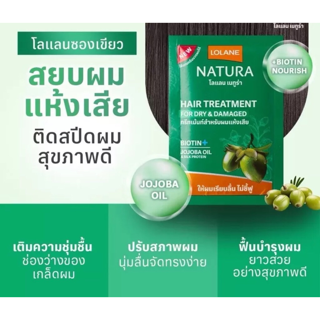 โลแลน Lolane ทรีทเม้นท์บำรุงผม เนทูร่า  25กรัม