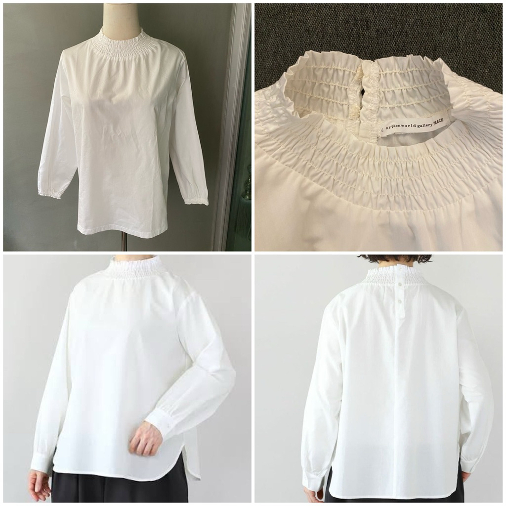 USED E Hyphen World Gallery white top size F