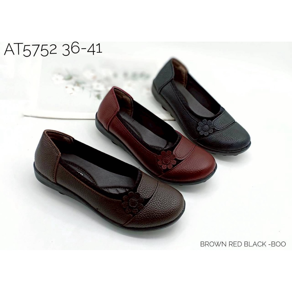 รองเท้าคัทชูส้นเตี้ย#รองเท้าคัทชูใส่ทำงาน AT5752