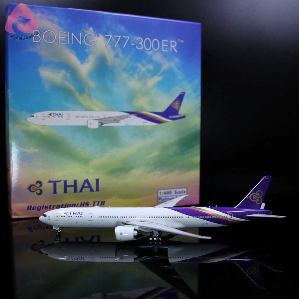 โมเดลเครื่องบิน Thai Airway B777-300ER HS-TTB [PH11678] Phoenix Model 1:400 [พร้อมส่ง]