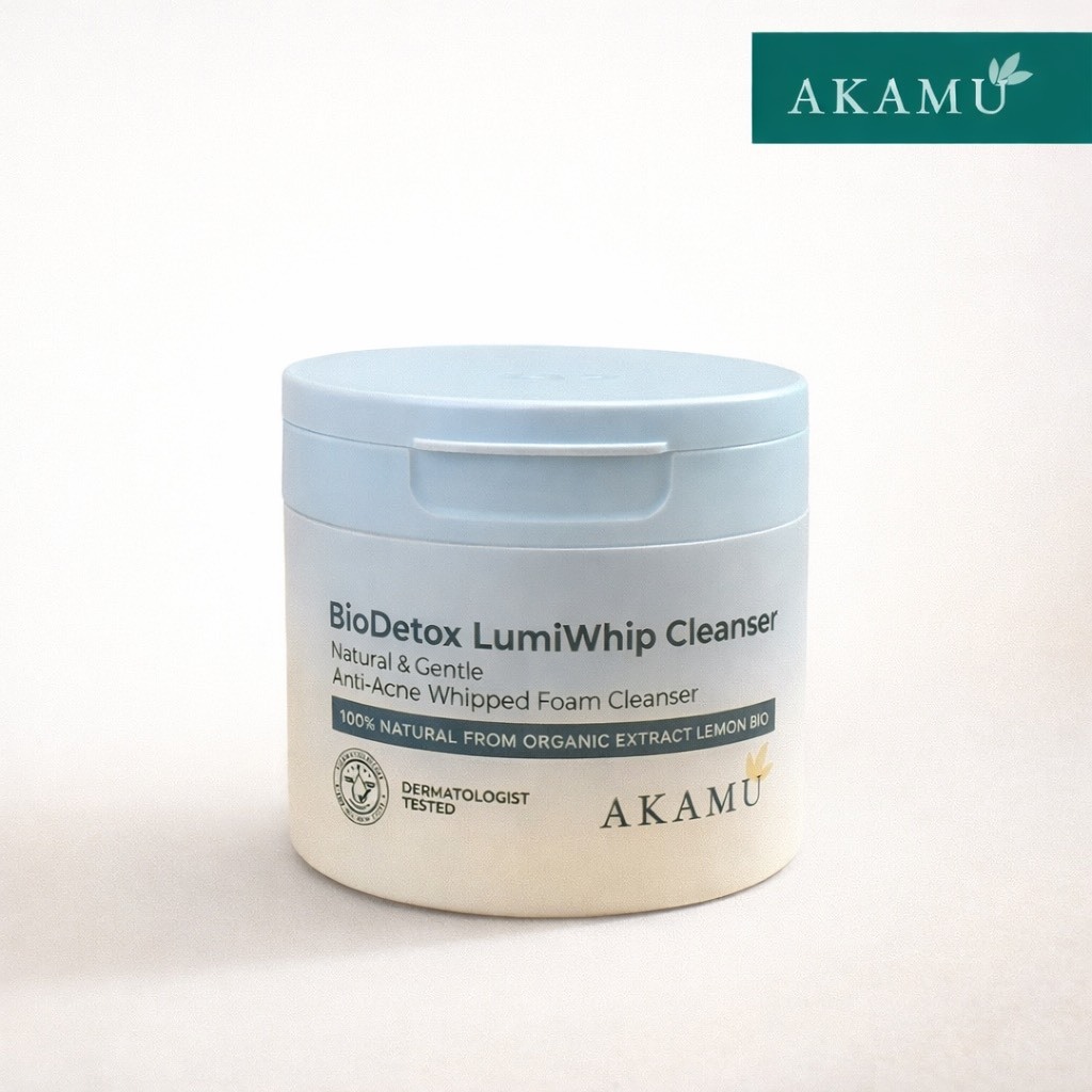 AKAMU BioDetox LumiWhip Cleanser 1 PCS [ครีมล้างหน้า ล้างเมคอัพ Detox ผิวหน้า 1 กระปุก]