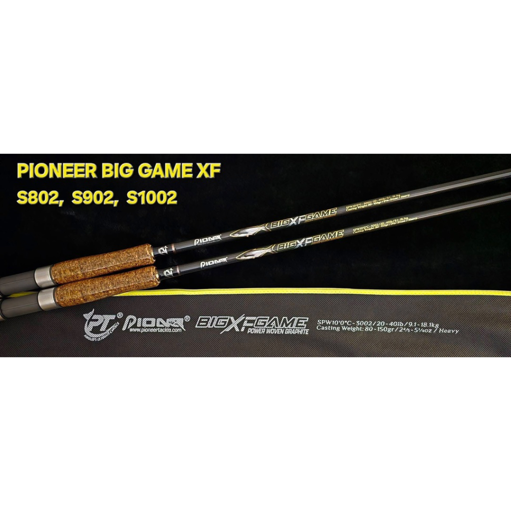 PIONEER BIG GAME XF แถมสายรัดคันเบ็ดอย่างดี คันปลาบ่อ ALL NEW 2026