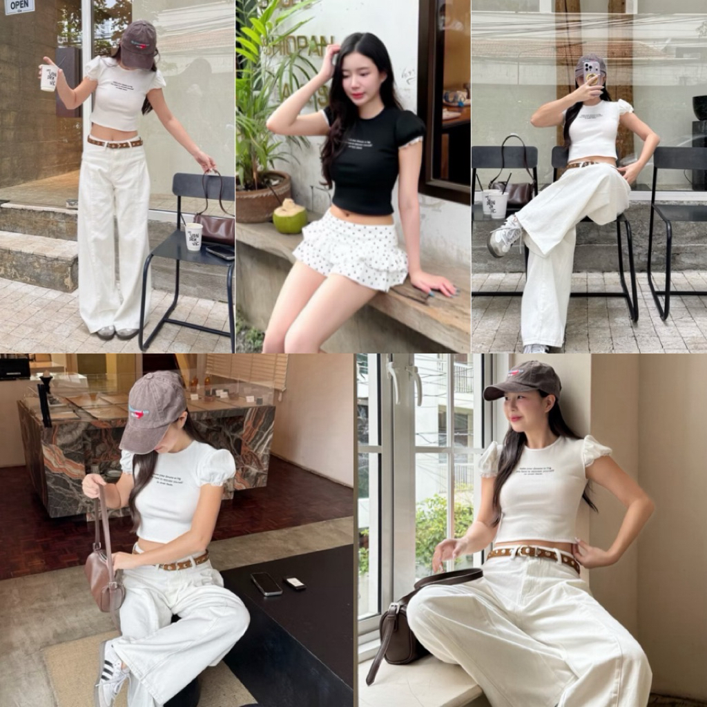 💕ShopBypuy💕เสื้อแขนตุ๊กตาแต่งลูกไม้ปลายแขน💕