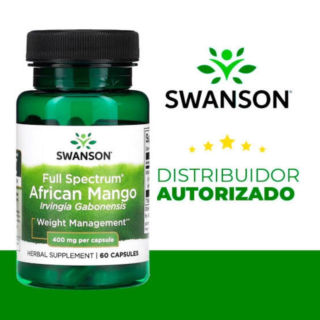 Swanson African mango 400mg 60 capsules