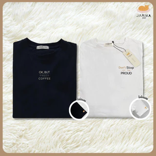 Jarikashop - เสื้อยืดลาย Minimal ( งานป้าย.. Jarika ) ( จ181 ) ( 3/3 )