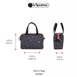Lesportsac Micro bag กระเป๋าใบเล็กใส่มือถือ กระเป๋าถือใบมินิ Style 4298
