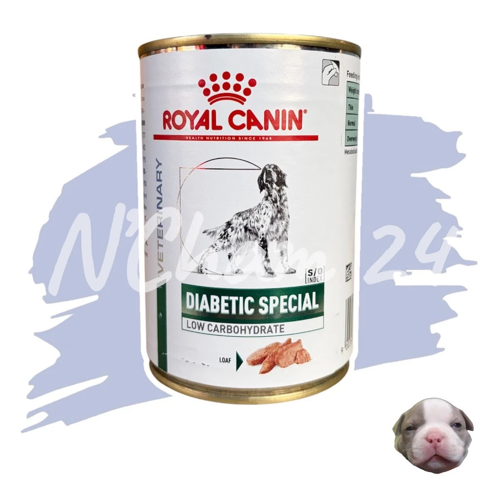 โปรดอ่านก่อนสั่ง Royal Canin Diabetic 410g 1 กระป๋อง สำหรับสุนัขโรคเบาหวาน