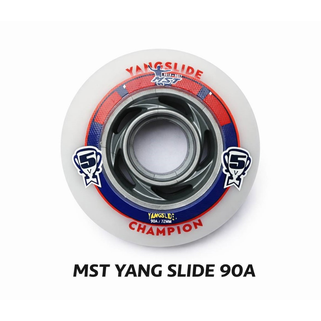 MST YANG SLIDE 90Aล้อสไลด์สำหรับนักกีฬามืออาชีพเหมาะสำหรับใช้แข่งขัน เนื้อล้อเหนียวช่วยลดการเกิด flat spot ราคาลูกละ 165