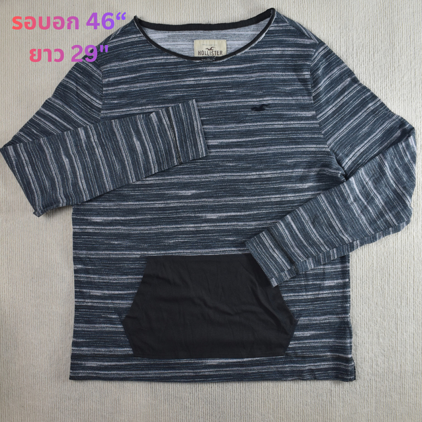 🌊 เสื้อยืดมือสอง ของแท้ Hollister California 🏄‍♂️✨ รอบอก: 46"ยาว: 29"
